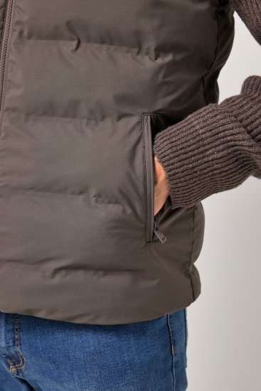 JP1880 841361 Lāzera stepēta veste Mokas brūns - Jakas & Lietus apģērbs - Jakas - 2XL-12XL