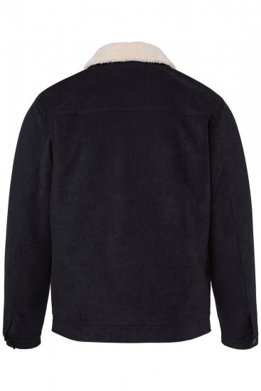 Men+ 545 Jaka ar teddy apkakli Melns - Jakas & Lietus apģērbs - Jakas - 2XL-12XL