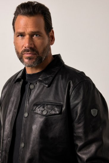 JP1880 Leather Jacket Finest Lamb Nappa Black - Jakas & Lietus apģērbs - Jakas - 2XL-12XL