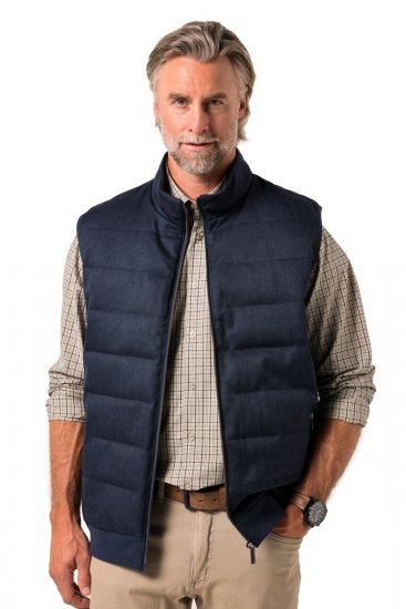 Boston Park 995 Divkrāsaina stepēta veste Tumši zils - Jakas & Lietus apģērbs - Jakas - 2XL-12XL