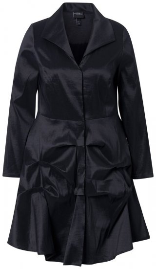Ulla Popken 842028 Peplum žakete ar krokām Melns - Žaketes - Žaketes lielajos izmēros sievietēm