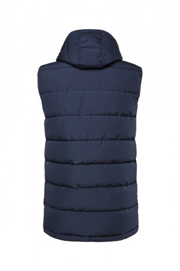 Men+ 433 Veste stepēta ar kapuci Tumši zils - Jakas & Lietus apģērbs - Jakas - 2XL-12XL