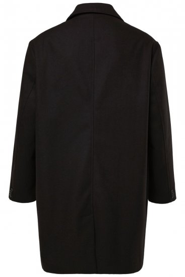 Men+ 482 Ūdeni atgrūdošs mētelis ar vilnas izskatu Melns - Jakas & Lietus apģērbs - Jakas - 2XL-12XL