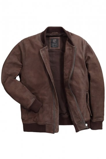 JP1880 Jacket Buffed Nubuck Lamb Leather Brown - Jakas & Lietus apģērbs - Jakas - 2XL-12XL
