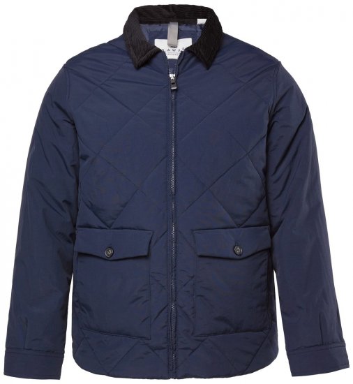 JP1880 842790 Stepēta bomber jaka no pārstrādāta materiāla Tumši zils - Jakas & Lietus apģērbs - Jakas - 2XL-12XL