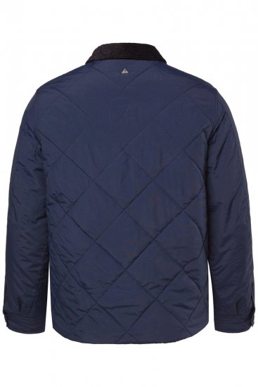 JP1880 842790 Stepēta bomber jaka no pārstrādāta materiāla Tumši zils - Jakas & Lietus apģērbs - Jakas - 2XL-12XL