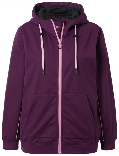 Ulla Popken 843186 Ūdeni atgrūdoša softshell jaka ar atstarotājiem Vīnsarkans - Jakas - Jakas sievietēm lielos izmēros