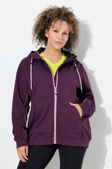 Ulla Popken 843186 Ūdeni atgrūdoša softshell jaka ar atstarotājiem Vīnsarkans - Jakas - Jakas sievietēm lielos izmēros