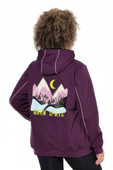 Ulla Popken 843186 Ūdeni atgrūdoša softshell jaka ar atstarotājiem Vīnsarkans - Jakas - Jakas sievietēm lielos izmēros