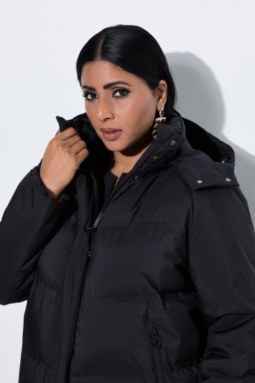 Ulla Popken SYMPATEX Triple Function Coat Black - Mēteļi - Lielo izmēru mēteļi sievietēm