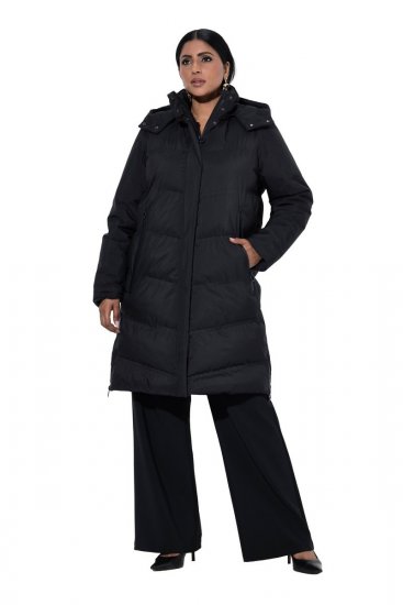 Ulla Popken SYMPATEX Triple Function Coat Black - Mēteļi - Lielo izmēru mēteļi sievietēm