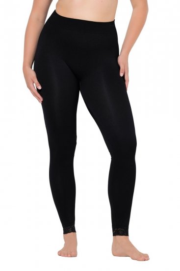 Ulla Popken 844563 Zeķu legingi Melns - Zeķubikses & zeķes - 
