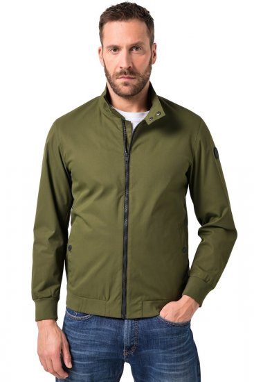 JP1880 844652 Bomber jaka ar spiedpogām Haki - Jakas & Lietus apģērbs - Jakas - 2XL-12XL