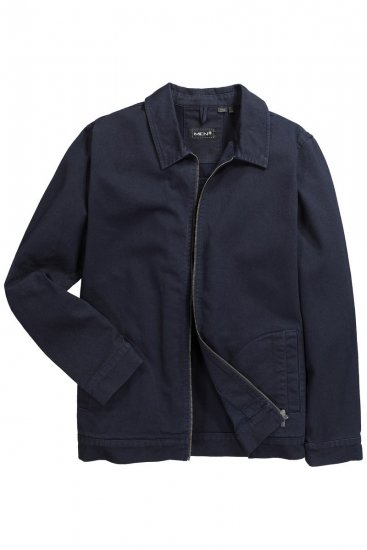 Men+ 876 Džinsa jaka ar rāvējslēdzēju Tumši zils - Jakas & Lietus apģērbs - Jakas - 2XL-12XL