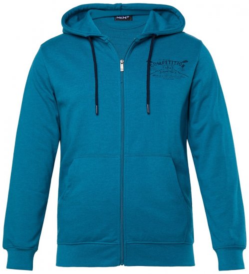 Men+ 973 Džemperis ar kapuci Competition Pelēkzils - Džemperi un džemperi ar kapuci - Džemperi - 2XL-14XL