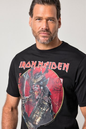 JP1880 845106 Iron Maiden Senjutsu T-krekls Melns - Grupas T-krekli - Grupu un mūzikas T-krekli