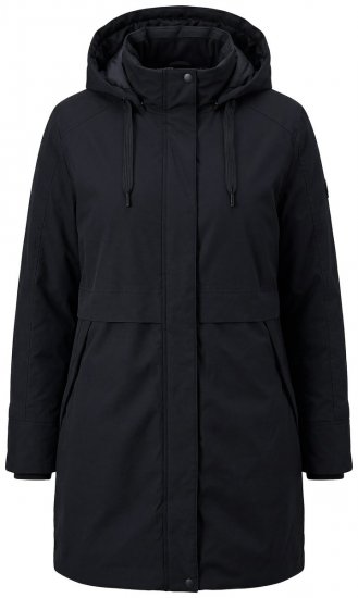 Ulla Popken 845111 Parka Melns - Mēteļi - Lielo izmēru mēteļi sievietēm
