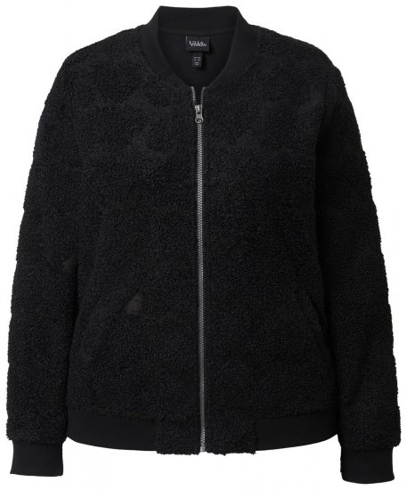 Ulla Popken 845262 Teddy jaka Melns - Jakas - Jakas sievietēm lielos izmēros