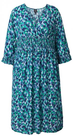 Ulla Popken 845360 Rakstaina midi kleita Gaiši zils - Midi kleitas - Midi kleitas lielajos izmēros