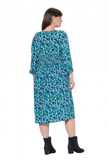 Ulla Popken 845360 Rakstaina midi kleita Gaiši zils - Midi kleitas - Midi kleitas lielajos izmēros