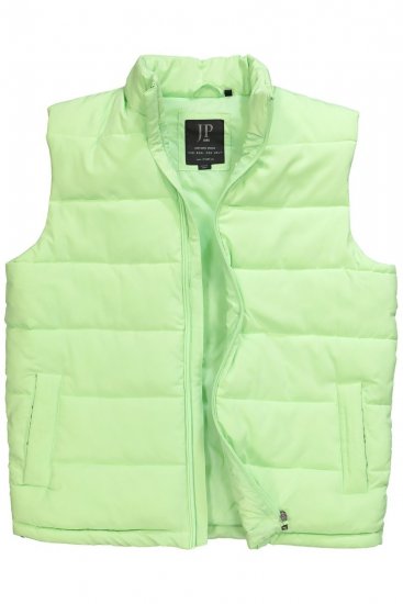 JP1880 845455 Stepēta stiepīga veste Pistāciju zaļš - Jakas & Lietus apģērbs - Jakas - 2XL-12XL