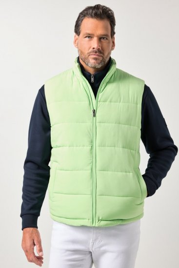 JP1880 845455 Stepēta stiepīga veste Pistāciju zaļš - Jakas & Lietus apģērbs - Jakas - 2XL-12XL