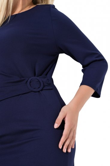 Ulla Popken 845705 Džersija kleita Tumši zils - Midi kleitas - Midi kleitas lielajos izmēros