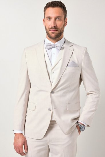 JP1880 846048 Kāzu veste Krēmbalts - Uzvalki un žaketes - Liela izmēra uzvalki un bleizeri
