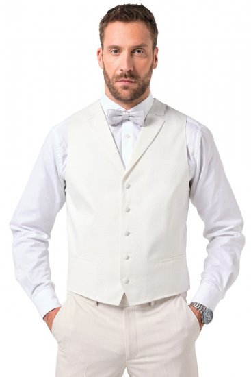 JP1880 846048 Kāzu veste Krēmbalts - Uzvalki un žaketes - Liela izmēra uzvalki un bleizeri