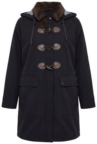 Ulla Popken 846278 Softshell mētelis Melns - Mēteļi - Lielo izmēru mēteļi sievietēm