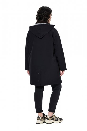 Ulla Popken 846278 Softshell mētelis Melns - Mēteļi - Lielo izmēru mēteļi sievietēm
