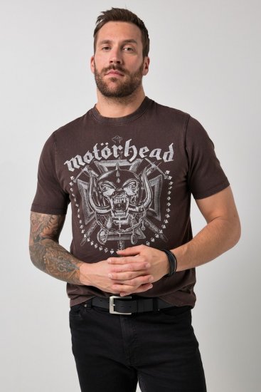 JP1880 Motörhead Soft Jersey Vintage T-Shirt Brown - Grupas T-krekli - Grupu un mūzikas T-krekli