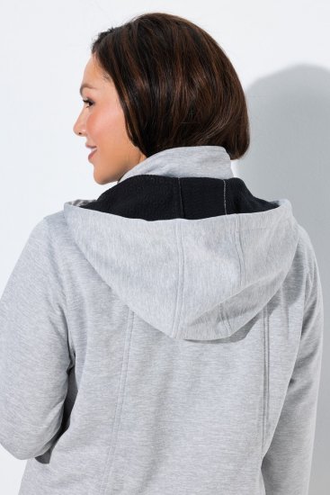 Ulla Popken 846744 Softshell jaka Pelēks melanžs - Jakas - Jakas sievietēm lielos izmēros