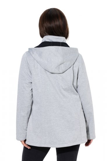 Ulla Popken 846744 Softshell jaka Pelēks melanžs - Jakas - Jakas sievietēm lielos izmēros