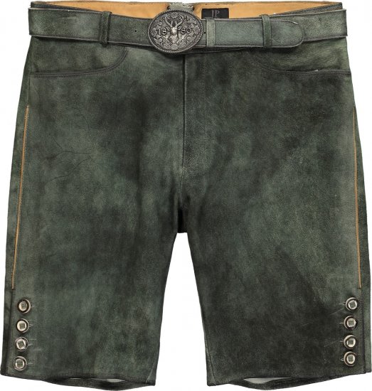 JP1880 846895 Bermudas no kazas zamša Tumši olīvu - Šorti - Šorti - W40-W60