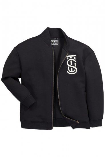 STHUGE 847083 Varsity jaka no scuba auduma Melns - Jakas & Lietus apģērbs - Jakas - 2XL-12XL