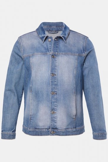 STHUGE 847739 Džinsa jaka vintage stilā Gaiši zils - Jakas & Lietus apģērbs - Jakas - 2XL-12XL