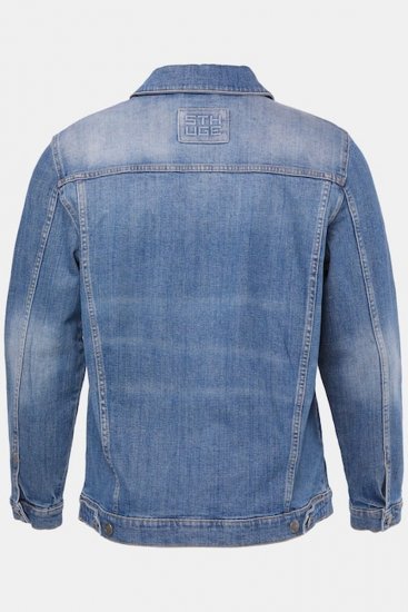 STHUGE 847739 Džinsa jaka vintage stilā Gaiši zils - Jakas & Lietus apģērbs - Jakas - 2XL-12XL