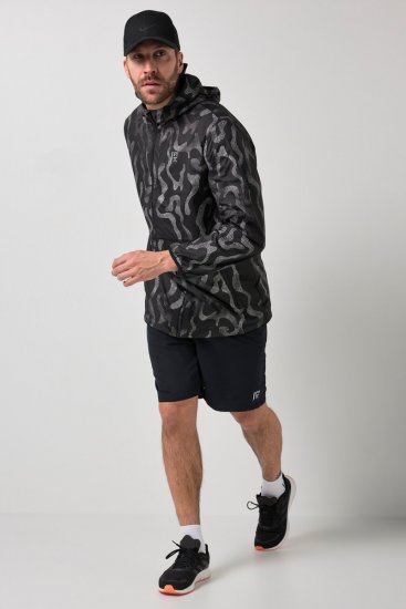 Jay-Pi 847852 Īpaši viegla āra jaka ar atstarojošu apdruku Melns - Jakas & Lietus apģērbs - Jakas - 2XL-12XL