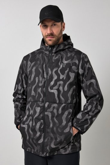Jay-Pi 847852 Īpaši viegla āra jaka ar atstarojošu apdruku Melns - Jakas & Lietus apģērbs - Jakas - 2XL-12XL