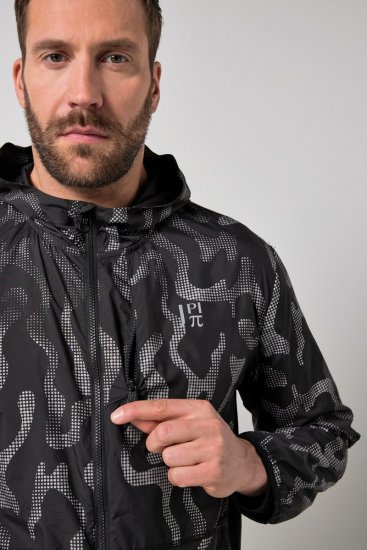 Jay-Pi 847852 Īpaši viegla āra jaka ar atstarojošu apdruku Melns - Jakas & Lietus apģērbs - Jakas - 2XL-12XL