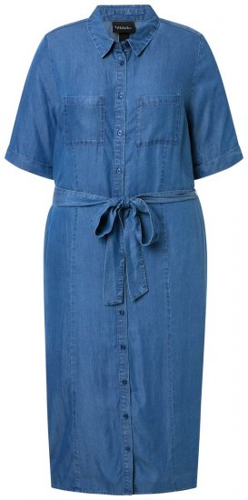 Ulla Popken 848491 Krekla kleita Džinsa zils - Midi kleitas - Midi kleitas lielajos izmēros