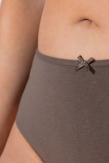 Ulla Popken 848826 Stringi ar dzīvnieku rakstu 3 gab. Taupe - Biksītes - 