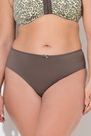 Ulla Popken 848826 Stringi ar dzīvnieku rakstu 3 gab. Taupe - Biksītes - 