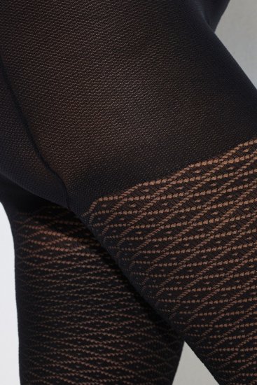 Ulla Popken 849050 Zeķubikses ar rūtām Melns - Zeķubikses & zeķes - 