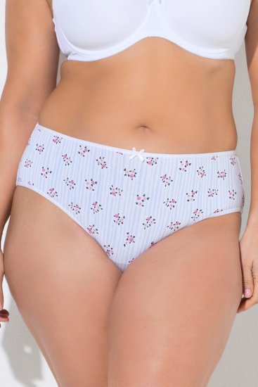 Ulla Popken 849098 Biksītes ar ziediem 5 gab. Gaiši zils - Biksītes - 