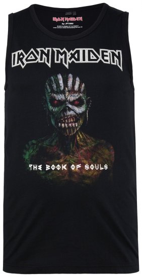 JP1880 849285 Iron Maiden The Book of Souls Bezpiedurkņu krekls Melns - Grupas T-krekli - Grupu un mūzikas T-krekli