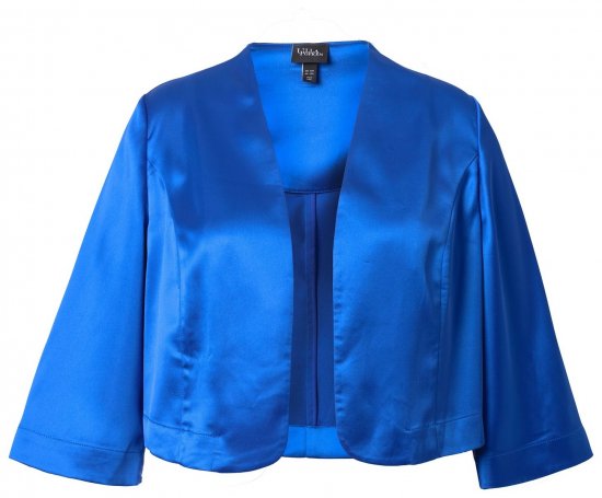 Ulla Popken 849457 Bolero Karaliski zils - Jakas - Jakas sievietēm lielos izmēros