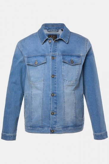 JP1880 849703 Džinsa jaka ar daudzām kabatām Indigo zils - Jakas & Lietus apģērbs - Jakas - 2XL-12XL