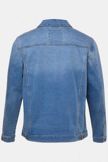 JP1880 849703 Džinsa jaka ar daudzām kabatām Indigo zils - Jakas & Lietus apģērbs - Jakas - 2XL-12XL